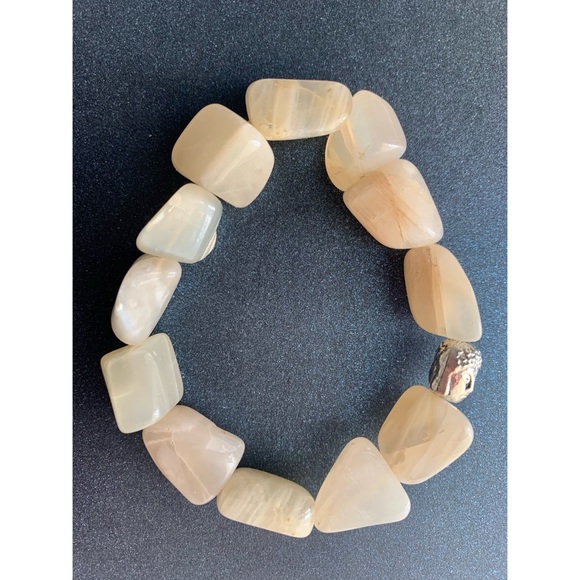 Moonstone Bead Buddha Head Bracelet - Picture 4 of 5